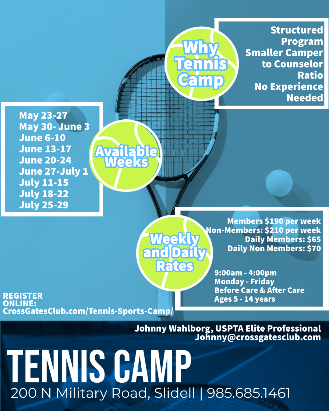 Tennis & Sports Camp Cross Gates Family Fitness